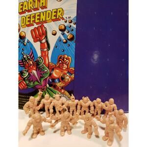 Vintage Muscles Men Earth Defenders Vending Gum Machine Charm Lot 12 Natural NOS